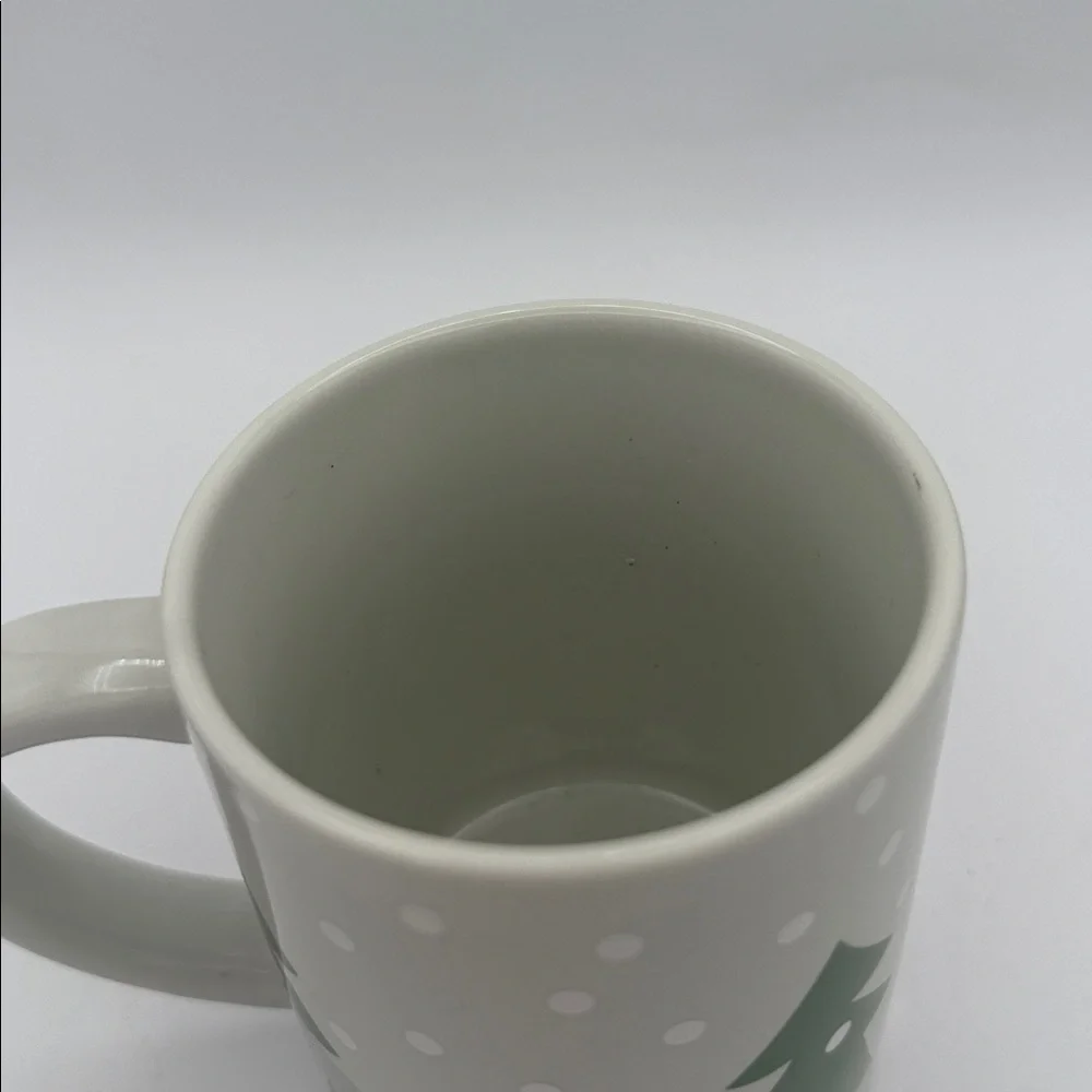 2017 Crate & Barrel Joan Anderson snowman winter scene coffee cocoa tea mug NWT